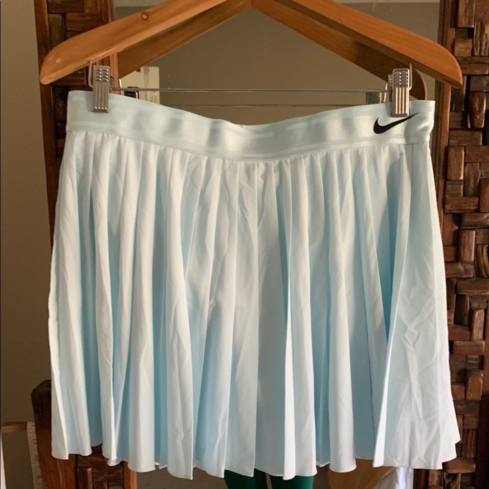 Nike Women's Light Blue Pleated Skirt